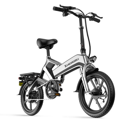 Electric Bike,400W Electric Commuter Bikes, Folding Ebike 16'' Electric Bicycle with 48V 10Ah Battery, 20MPH Adults/Teens City E Bike