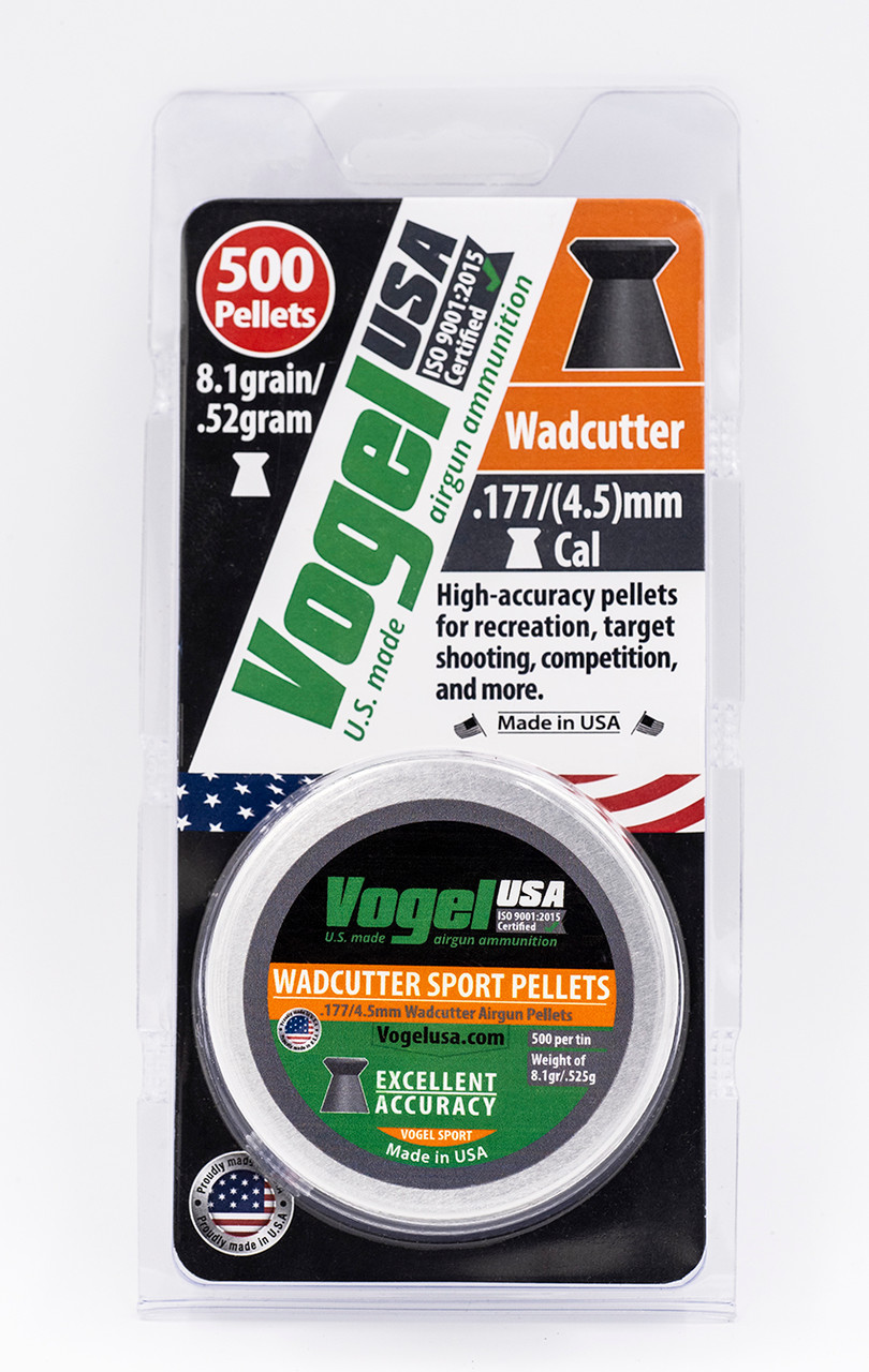 Vogel Wadcutter Sport .177/4.5 cal, 8.1grain/.525gram Airgun Pellet