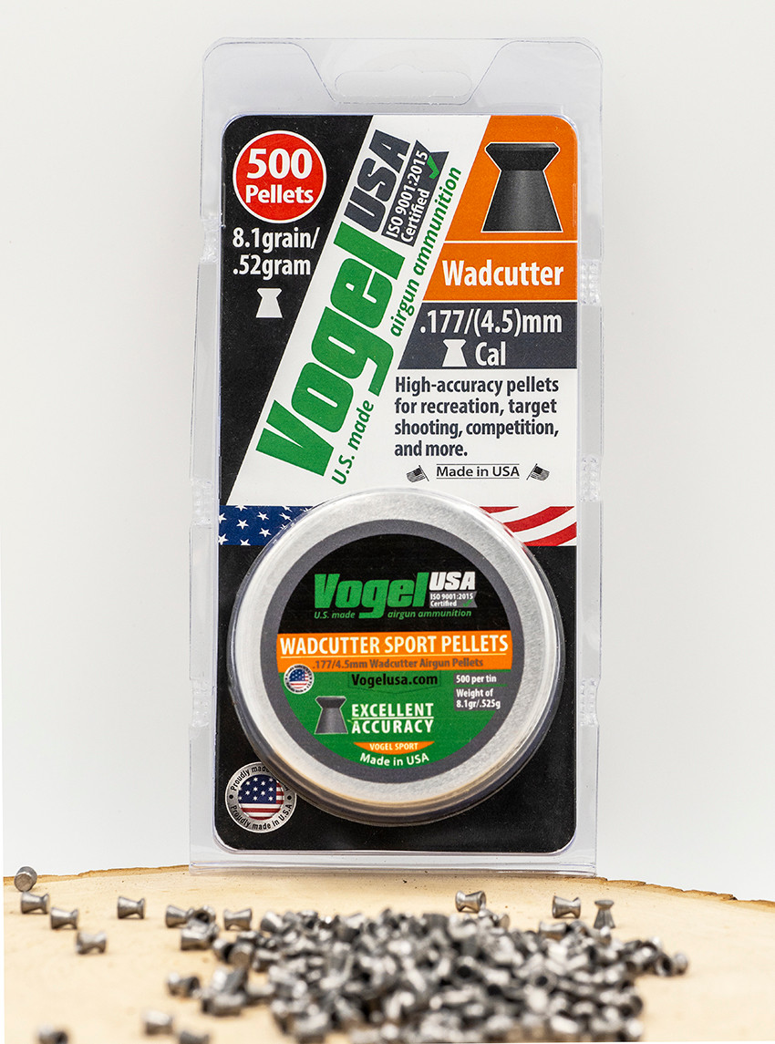 Vogel Wadcutter Sport .177/4.5 cal, 8.1grain/.525gram Airgun Pellet