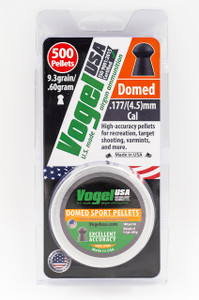 Vogel Domed Sport .177/4.5 cal, 9.3grain/.605gram Airgun Pellet Vogel Domed Sport .177/4.5 cal, 9.3grain/.605gram Airgun Pellet