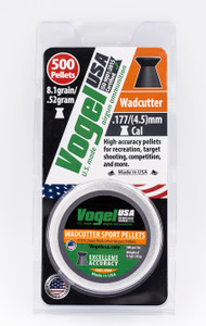 Vogel Wadcutter Sport .177/4.5 cal, 8.1grain/.525gram Airgun Pellet Vogel Wadcutter Sport .177/4.5 cal, 8.1grain/.525gram Airgun Pellet