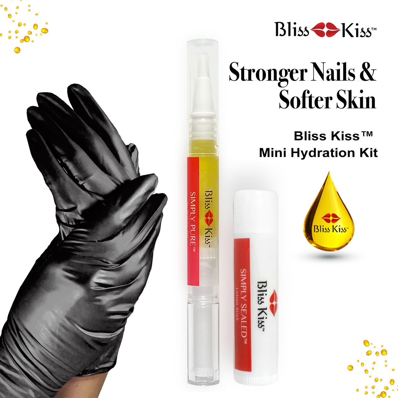 Mini Hydration Kit - Black Gloves