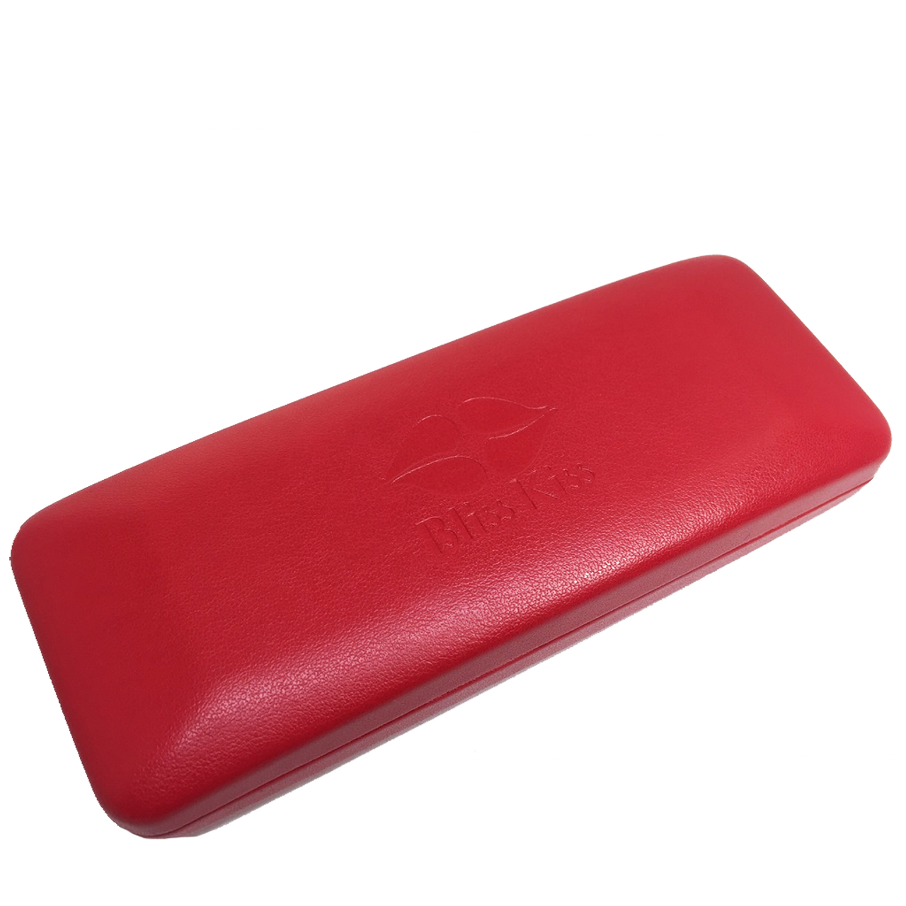 Stylish Bliss Kiss™ Carrying Case - Keep all your tools safely in one spot. Fashionable, portable, durable. Your Bliss Kiss™ Carrying Case is a gorgeous red faux leather with the Bliss Kiss™ logo embossed on top. You'll quickly wonder how you ever lived without it! Dimensions: 6" wide x 1" tall x 2.25" deep.