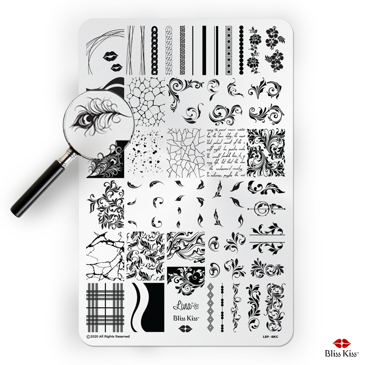 12*6 Nail Stamping Plates Template Letter-Word 1-32 Multi-Styles Nail  Stamping Plates Nail Art Stamps, Template Stencils ,H(α-ω) - AliExpress