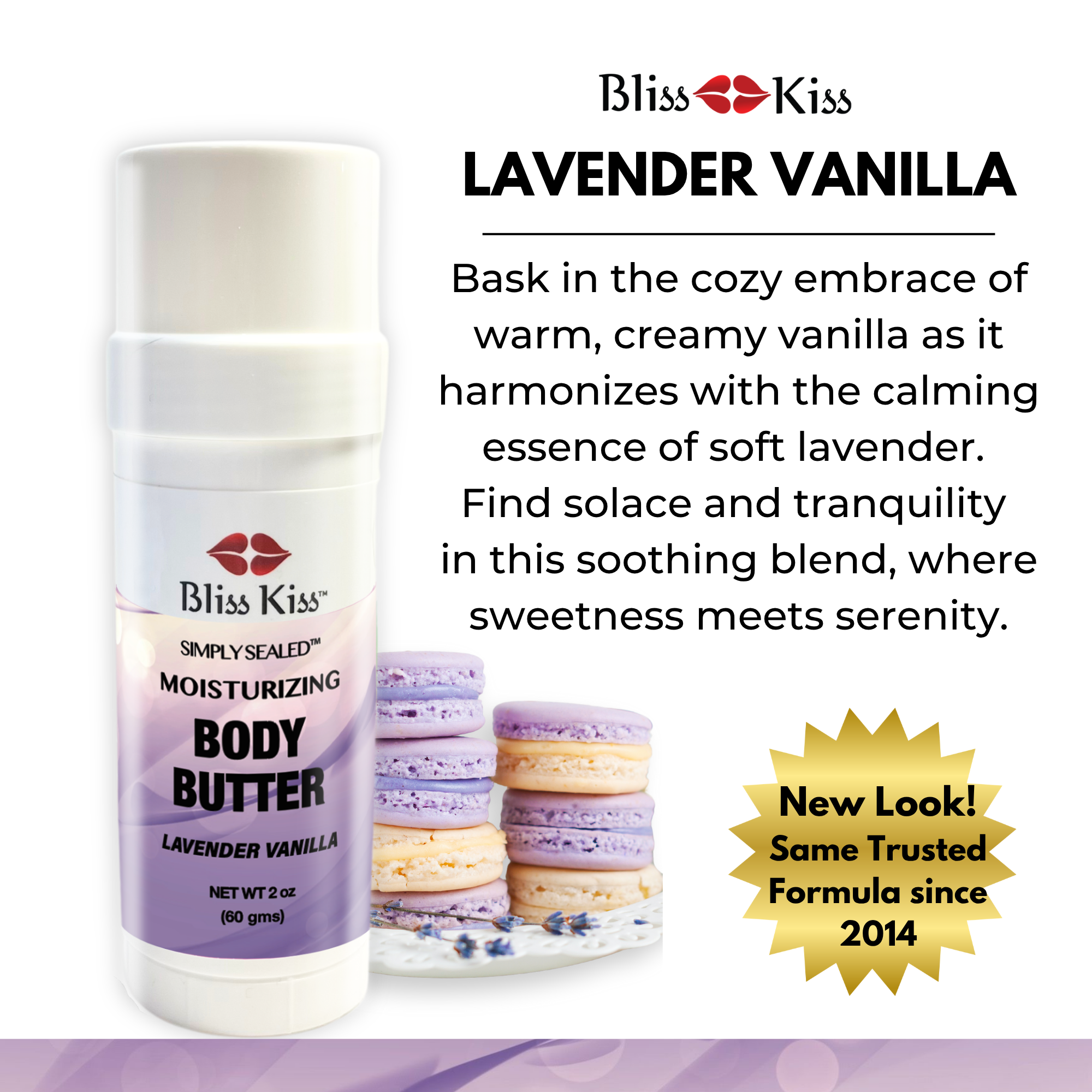 Lavender Vanilla Body Butter Lotion Stick