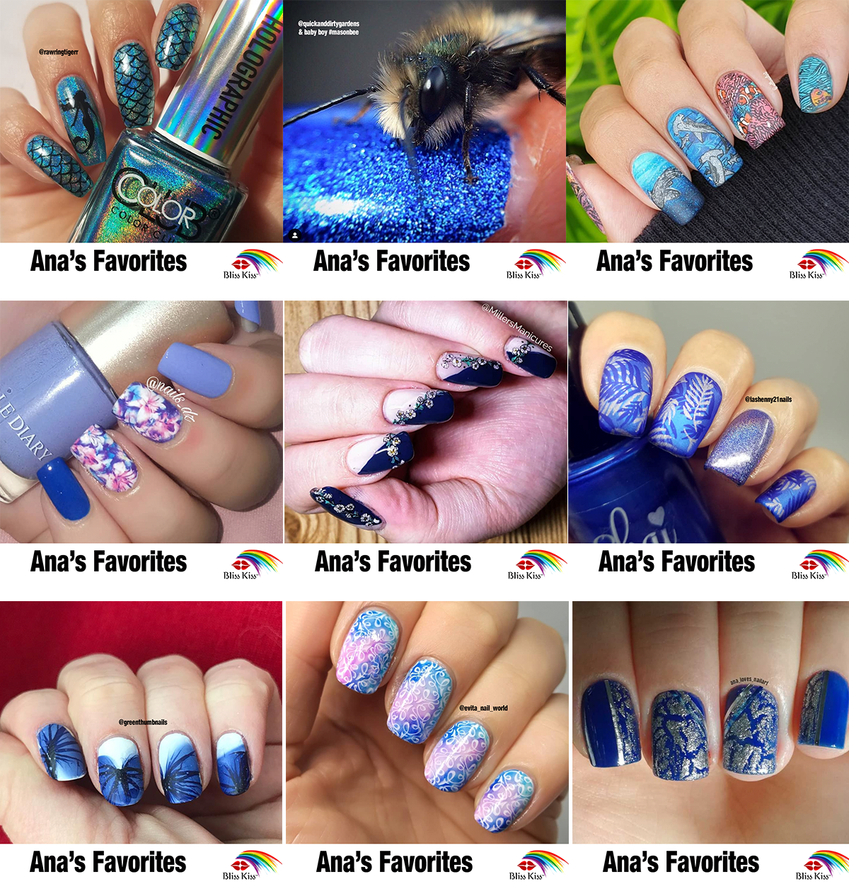 Blue Manicure Inspiration