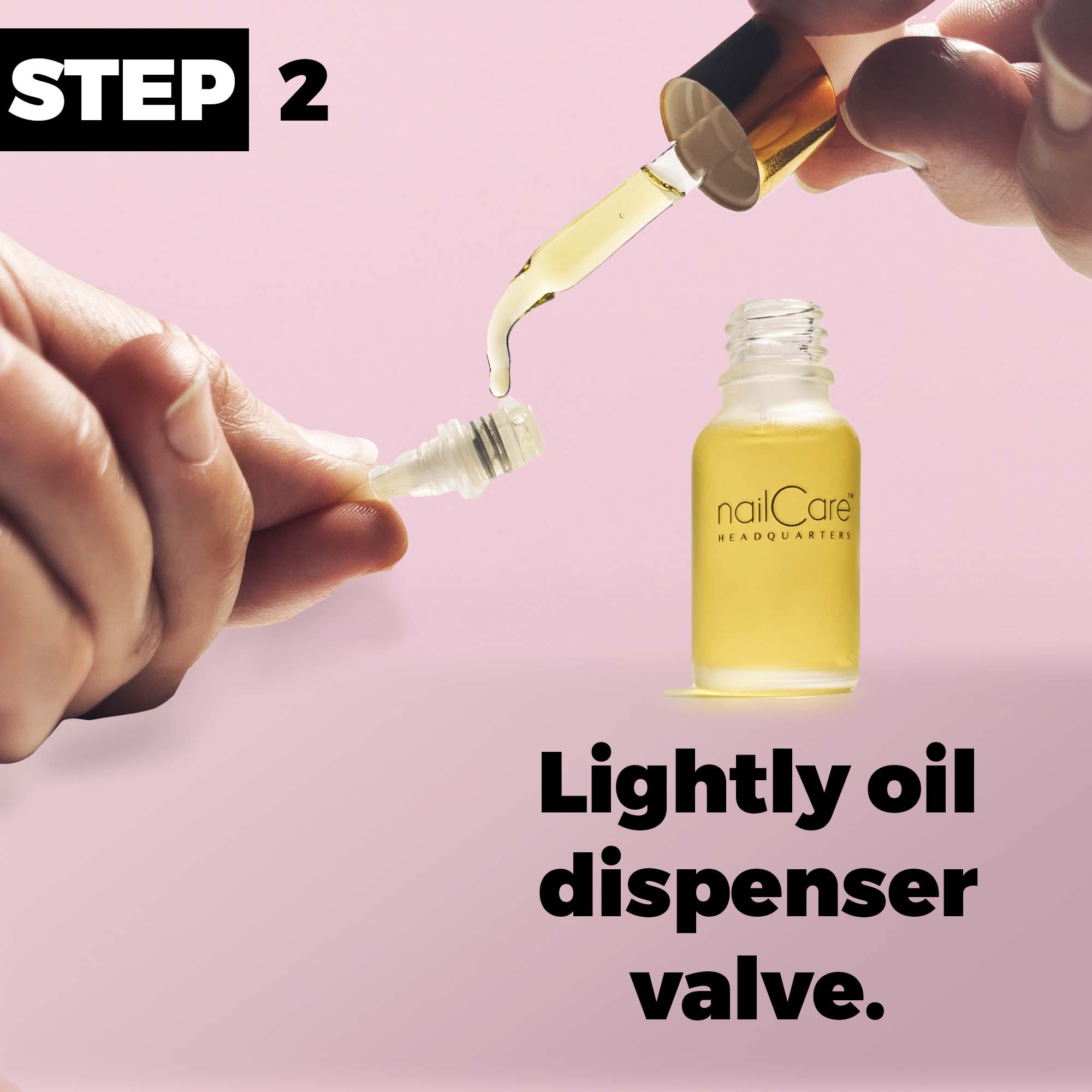 Step 2: Lightly oil your dispenser valve