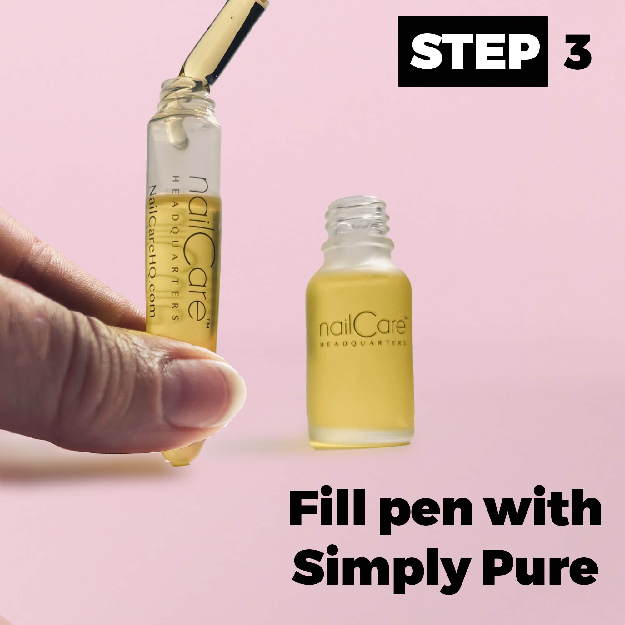 Step 3 Fill your pen with Simply Pure™