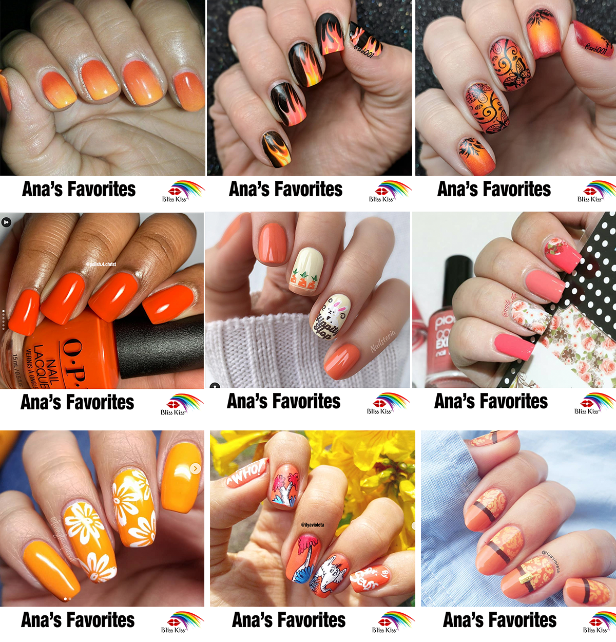 Orange Manicure Inspiration