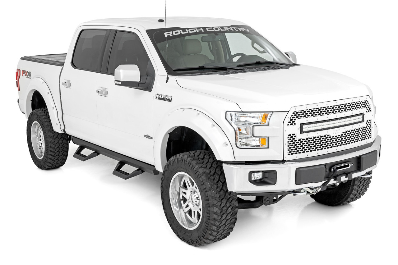 SRX2 Adjustable Aluminum Steps | Crew Cab (15-24) Ford F-150/Lightning ...