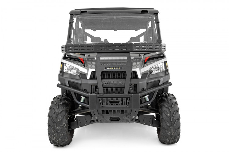 Front Cargo Rack with 6" Black Slimline LED 20142019 Polaris Ranger XP