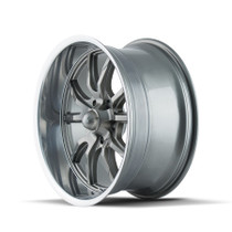 Ridler 650 Grey/Polished Lip 17X7 5-120.65 0mm 83.82mm