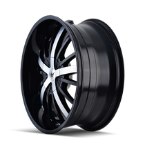 Mazzi 364 Essence Gloss Black / Machined Face 22X9.5 6-135/6-139.7 30mm 108mm