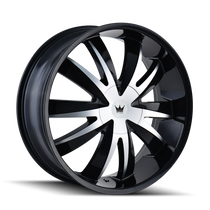 Mazzi 337 Edge Gloss Black/Machined Face 20X8.5 5-112/5-120 35mm 72.56mm