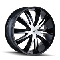 Mazzi 337 Edge Gloss Black/Machined Face 18X7.5 5-108/5-114.3 40mm 72.62mm