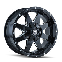 Mayhem Tank 8040 Black/Milled Spokes 18X9 5-127/5-139.7 -12mm 87mm