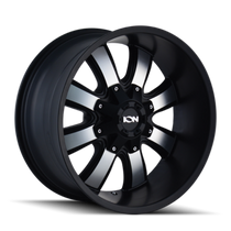 ION 189 Satin Black/Machined Face 17X9 5-127/5-139.7 -12mm 87mm