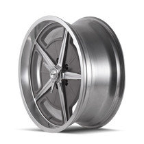Ridler 605 Machined Spokes & Lip 20X8.5 5-127 0mm 83.82mm Side View