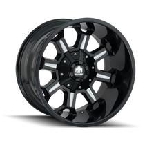 Mayhem Combat Gloss Black/Milled Spokes 18x9 8x165.1/8x170 18mm 130.8mm