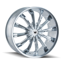 Mazzi 341 Fusion Chrome 20X8.5 5x112/5x120 35mm 74.1mm