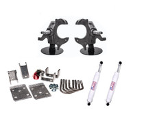 1973-1987 Chevy C10 (3IN Front/5IN Rear) Lowering Kit w/New U Bolts for 1.25 IN Break Rotors