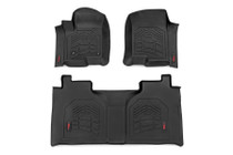 2019-2024 Chevy/GMC 1500/2500HD/3500HD Front & Rear Sure-Fit Floor Mats (Crew Cab/Front Bucket)