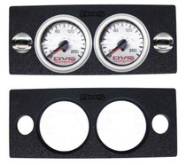 AVS Dual Gauge Panel with Two 2 Inch Gauge Cutouts & Two Middle Push Button Cutouts