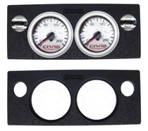 AVS Dual Gauge Panel with Two 2 Inch Gauge Cutouts & Two Upper Push Button Cutouts 