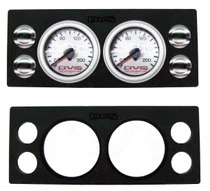 AVS Dual Gauge Panel with Two 2 Inch Gauge Cutouts & Four Push Button Cutouts