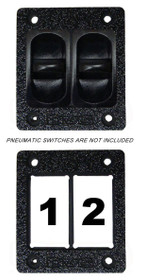AVS Gauge Panel with 2 Pneumatic Switch Cutouts