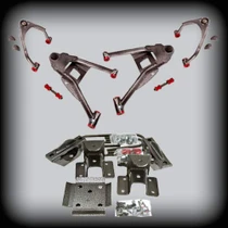2007-2015 Chevy/GMC Silverado/Sierra 1500 (4 IN Front/ 6 IN Rear) Complete Lowering Kit (For Cast Iron Spindles)