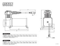 Viair 12v 380C Air Compressor Stealth Black Dual Pack - 200psi