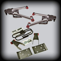 2007-2015 Chevy/GMC Silverado/Sierra 1500 (2 IN Front/ 3 IN Rear) Complete Lowering Kit (For Cast Iron Spindles)