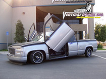 Vertical Doors 1988-1998 CHEVY SILVERADO Bolt on Lambo Door Kit - displayed on vehicle