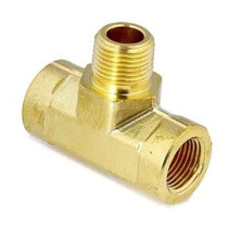 Brass Pipe Tee Male Branch 1/8 Npt