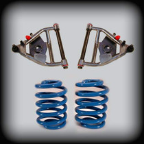 1963-1972 Chevy C10 w/ Rear Coil Spring & Drum Breaks (2 Inch Front/3 Inch Rear) Rear Lowering Kit