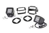 Jeep 2-Inch Cree LED Fog Light Kit (Chrome Series| 07-09 Wrangler JK)
