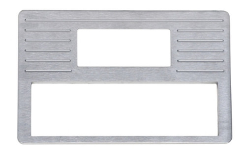 1937-38 Chevy Brushed Aluminum Radio Panel / DIN with AC Vent