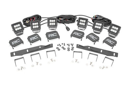 Ford Triple LED Fog Light Kit (17-19 F-150 Raptor) - Black