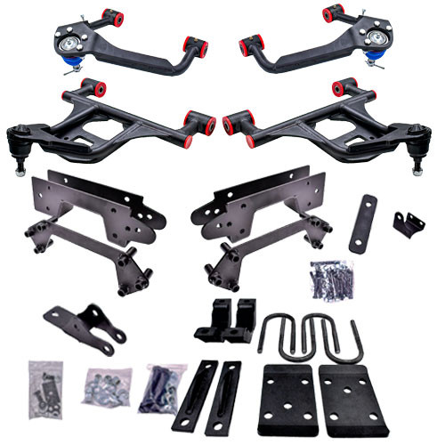 2019-2023 Chevy/GMC Silverado/Sierra Complete 3 Inch Front/6 Inch Rear Lowering Kit