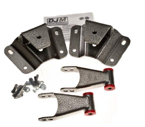 1965-1972 Ford F100 4 Inch Rear Lowering Leaf Spring Hanger and Shackle Kit