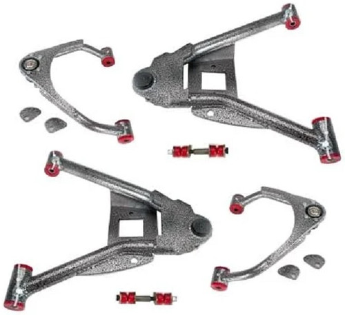 2007-2015 Chevy/GMC Silverado/Sierra 1500 (4 IN Front/ 7 IN Rear) Complete Lowering Kit (Cast Iron Spindles)