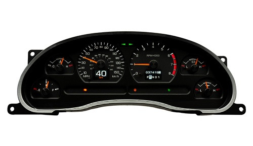 indicators illuminated on instrument