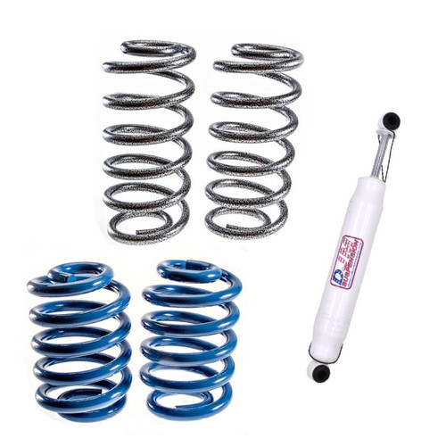 1963-1972 Chevy C10 w/ Rear Coil Spring & Drum Breaks (3 Inch Front/4 Inch Rear) Coil Spring Lowering Kit