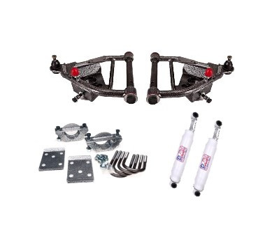 1968-1972 Chevy C10 w/ 2.25IN Rear Leaf Springs & Drum Brakes (3IN Front/5IN Rear) Lowering Kit