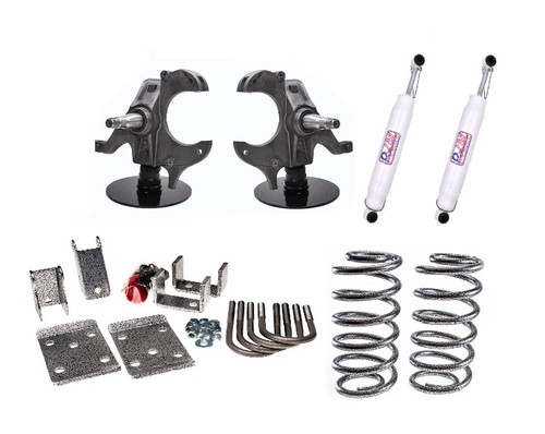 1973-1987 Chevy C10 (5IN Front/5IN Rear) Lowering Kit w/ 1.25 IN Break Rotors