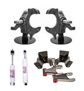 1992-1999 Chevy/GMC C2500/C3500-8 Lug (3In Front/4IN Rear) Lowering Kit