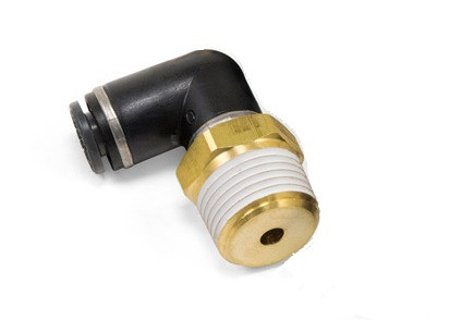 Elbow- Male 3/8" NPT x 1/4" Tube SMC Brass
