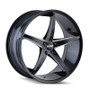 Touren TR70 Black/Milled Spokes 20X8.5 5-115 20mm 72.62mm