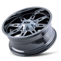 Ion 184 PVD2 Chrome 22X10 8-165.1/8-170 -19mm 130.8mm